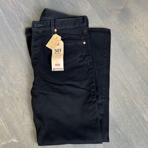 Levi's 501 Original Mens Black Straight Leg Jeans
W 36 L 32 Signature Button Fly